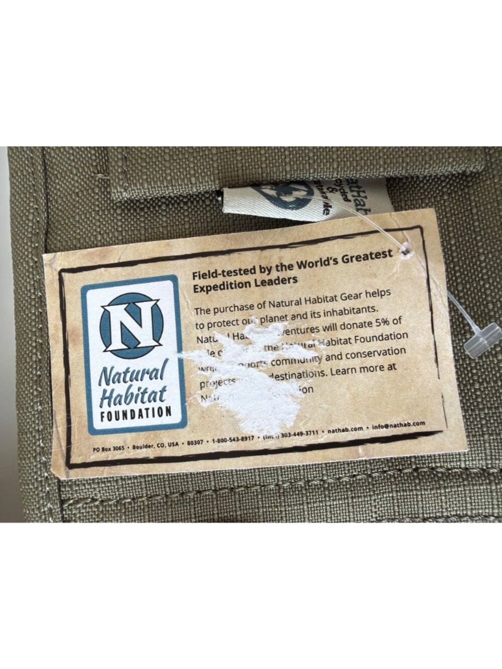 NWT Nat Hab Natural Habitat Adventures Travel Neck Wallet Passport Holder - Picture 6 of 13
